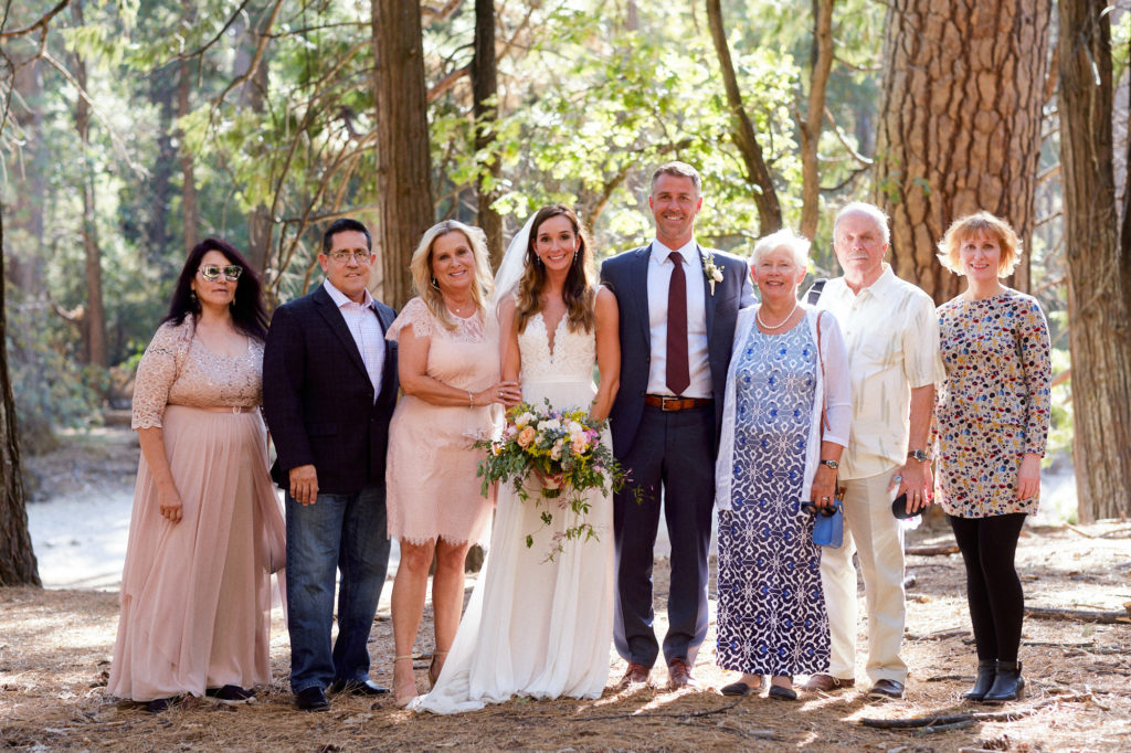 Intimate Yosemite Wedding Family Portraits