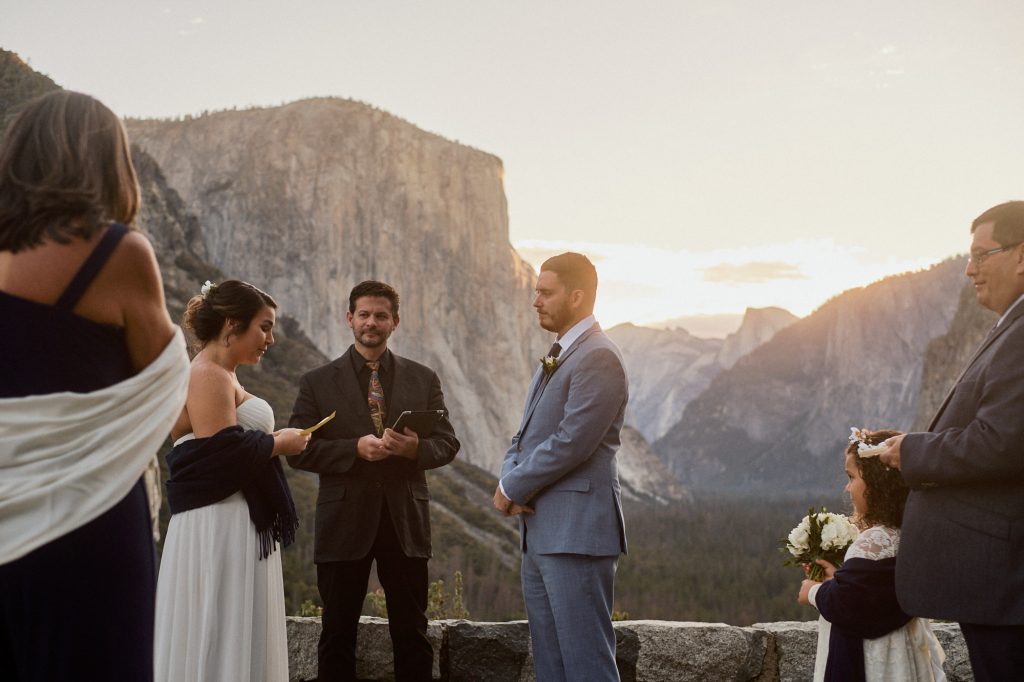 Sunrise Yosemite Elopement at Tunnel View