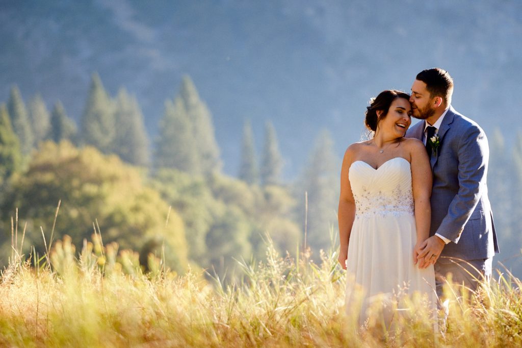 Sunrise Elopement in Yosemite Meadow