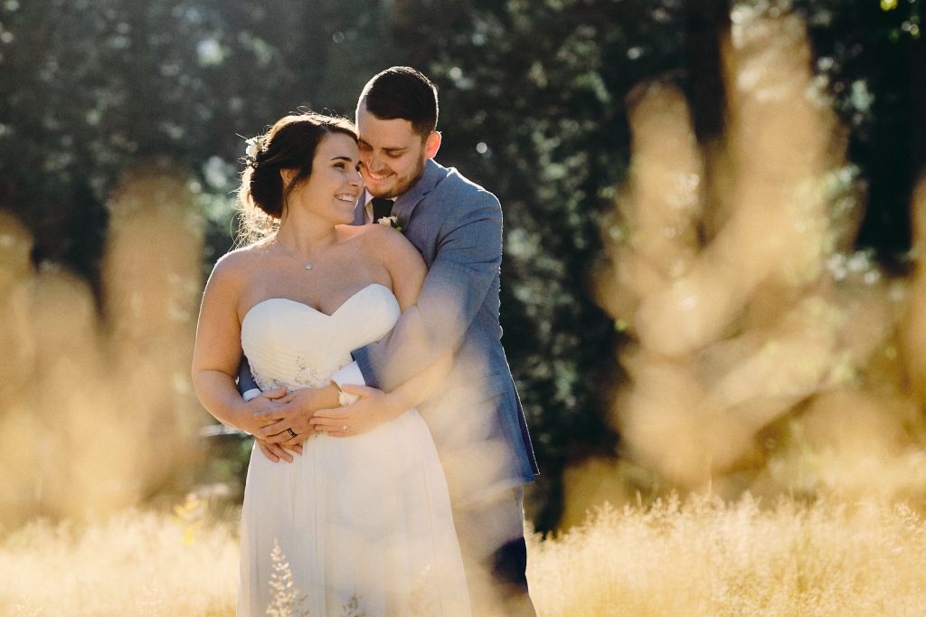 Sunrise Elopement in Yosemite in Meadow
