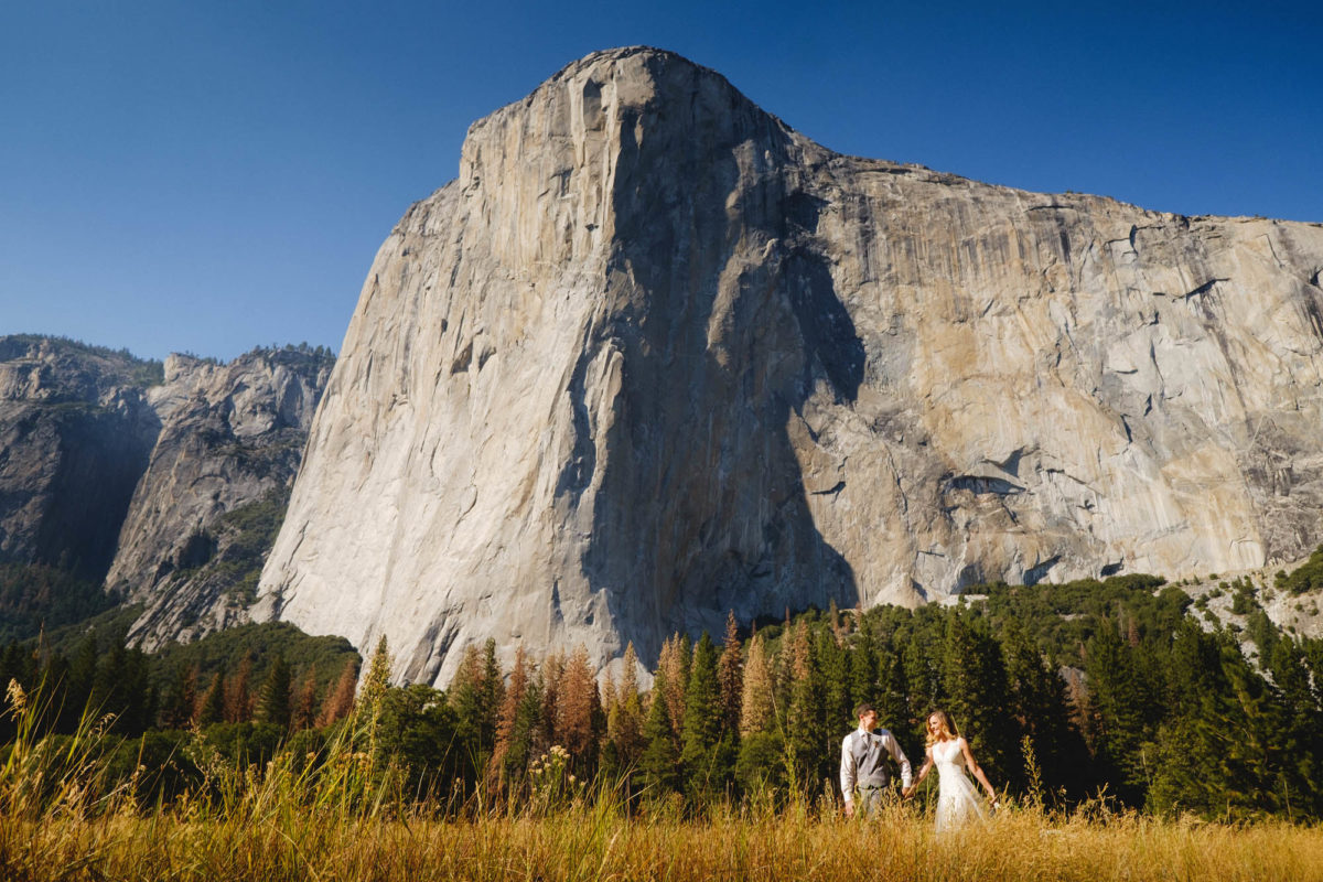 El Capitan Meadow Elopement Yosemite Wedding