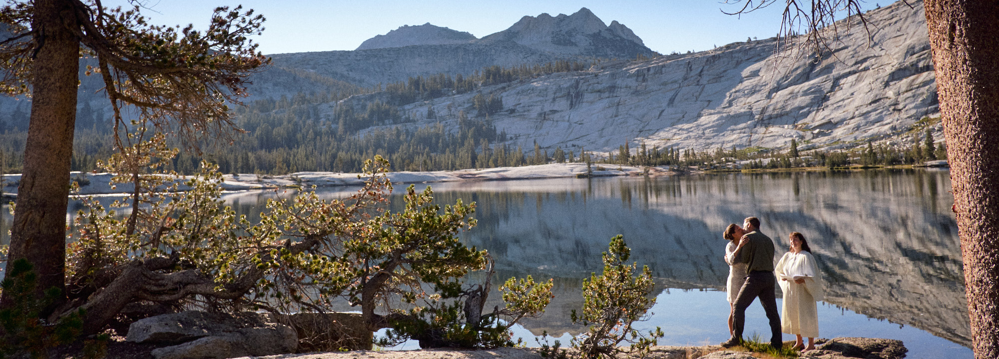 Cathedral Lake Wedding Ceremony in Yosemite