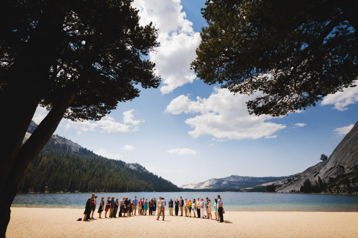 Intimate Wedding Ceremony Tenaya Lake Yosemite