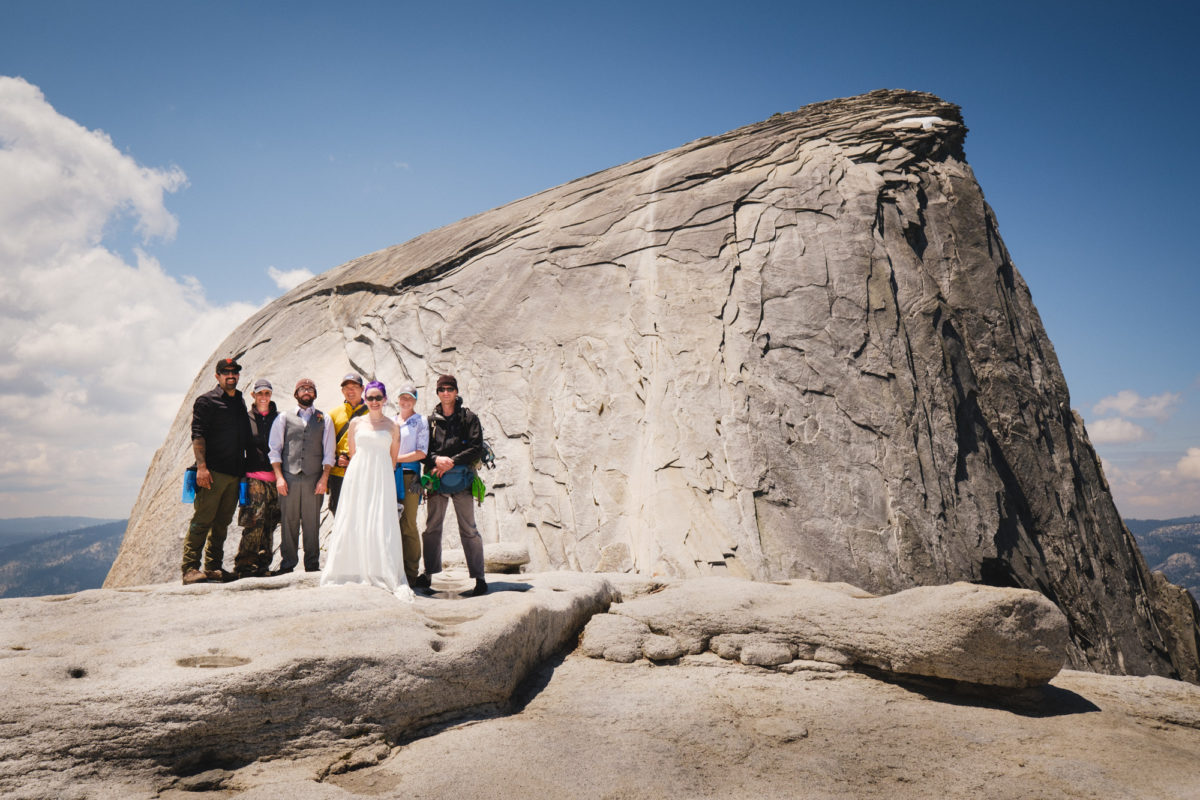 Wedding on Half Dome in Yosemite