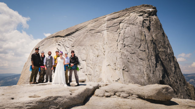 Wedding on Half Dome in Yosemite