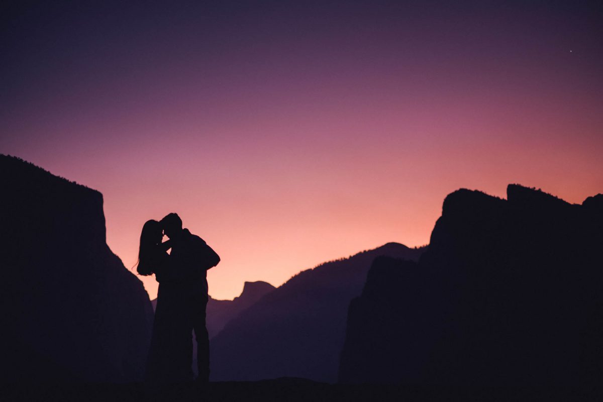 Yosemite Elopement at Tunnel View before Sunrise